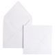 Paquet de 20 enveloppes Pollen Clairefontaine format 165 x 165mm 120g blanc