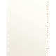 Jeu de 26 Intercalaires alphabétiques format 21x29,7 cm carte dossier