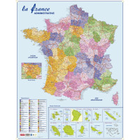 Carte géographique de la France 