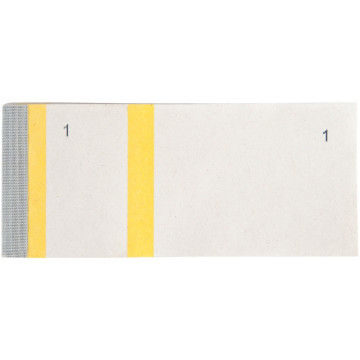 Lot de 10 blocs numérotés à souches 1 souche, jaune