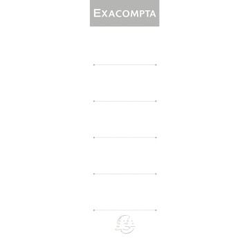 Paquet de 10 étiquettes cartonnées pour classeurs à levier dos large