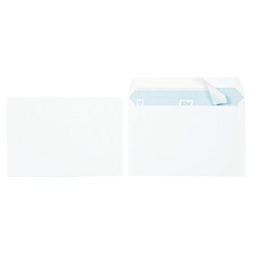 Boîte de 500 enveloppes blanches C5 162x229 80g/m² bande de protection