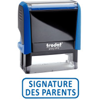 X-Print "Signature des parents" 