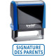 X-Print "Signature des parents" 