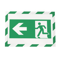 Sachet de 2 cadres d'affichage A4 vert/blanc 