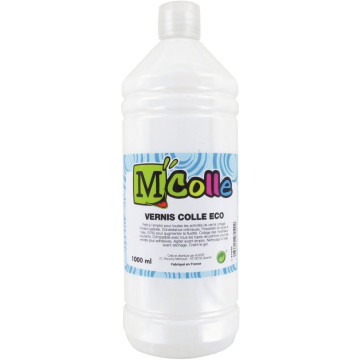 Flacon 1L de vernis colle économique M'COLLE