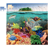 Puzzle de 81 pièces en bois, la barrière de corail 