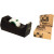 Pack dévidoir C38 NOIR en plastique recyclé + 3 rouleaux d'adhésifs invisibles Scotch Magic Green