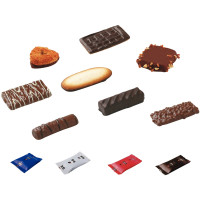 Carton assortiment de 125 biscuits chocolatés CALIDA 