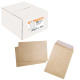 Boîte de 500 pochettes kraft C5 162x229 90g/m² bande de protection 