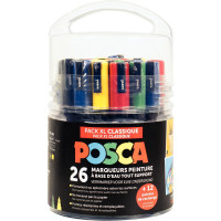 Seau de 26 marqueurs Posca dont 6 offerts 