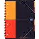 Cahier-trieur à reliure intégrale ORGANISERBOOK format A4+, quadrillé 5x5