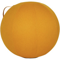 Ballon d'assise ergonomique jaune safran 