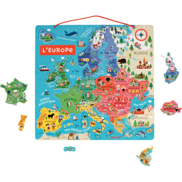 Puzzle magnétique 40 pièces, l'Europe