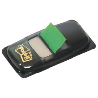 Carte de 50 index post-it repositionnables 25,4 x 43 mm vert 