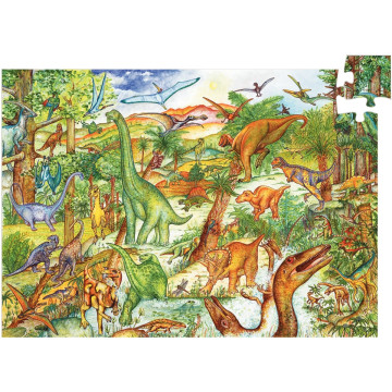 Puzzle 100 pièces les dinosaures + livret