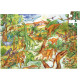 Puzzle 100 pièces les dinosaures + livret 