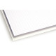 Paquet de 25 feuilles bristol 50x65 cm, 200 g quadrillé 5x5 blanc 