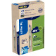 Greenpack de 10 stylos bleus + 10 recharges Ecoball bleues 