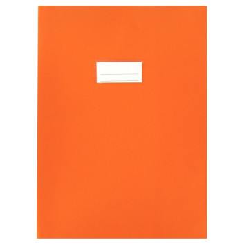 Paquet de 10 protèges-cahier épaisseur 21/100ème 21x29,7cm PVC orange