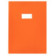 Paquet de 10 protèges-cahier épaisseur 21/100ème 21x29,7cm PVC orange