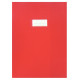 Paquet de 10 protèges-cahier épaisseur 21/100ème 21x29,7cm PVC rouge 