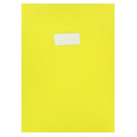 Paquet de 10 protèges-cahier épaisseur 21/100ème 21x29,7cm PVC jaune 