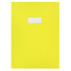 Paquet de 10 protèges-cahier épaisseur 21/100ème 21x29,7cm PVC jaune 