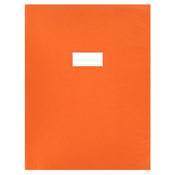 Paquet de 10 protèges-cahier épaisseur 21/100ème 24x32cm PVC orange