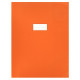 Paquet de 10 protèges-cahier épaisseur 21/100ème 24x32cm PVC orange 