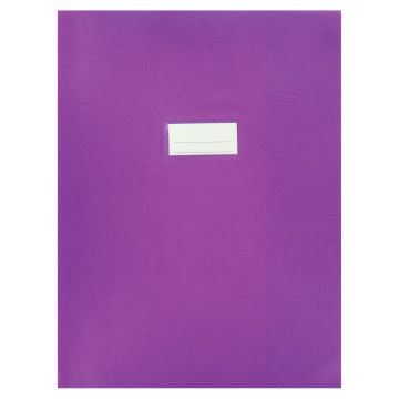 Paquet de 10 protèges-cahier épaisseur 21/100ème 24x32cm PVC violet