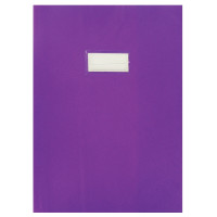 Paquet de 10 protèges-cahier épaisseur 21/100ème 21x29,7cm PVC violet 