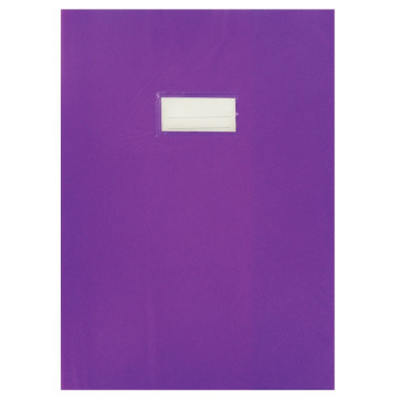 Paquet de 10 protèges-cahier épaisseur 21/100ème 21x29,7cm PVC violet