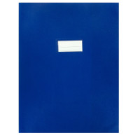 Paquet de 10 protèges-cahier épaisseur 21/100ème 24x32cm PVC bleu 