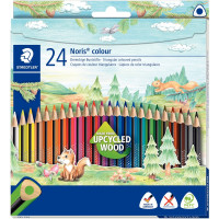 Etui de 24 crayons de couleur Noris colour triangulaire couleurs assorties 