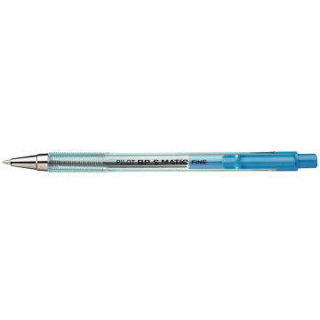 Stylo bille BPS Matic rétractable pointe fine bleu