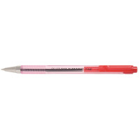 Stylo bille BPS Matic rétractable pointe fine rouge 