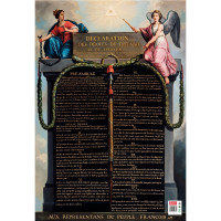 Poster en PVC 76x52 cm les droits de l'homme 