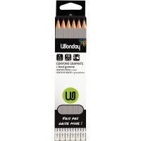 Boîte de 12 crayons graphite ordinaire HB bout gomme 