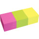 Lot de 12 blocs de notes repositionnables de 80 feuilles 40 x 50 mm couleurs vives assorties 