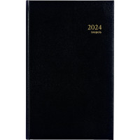 Agenda banque large format 1 volume long noir 