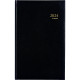 Agenda banque large format 2 volumes long noir 