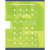 Piqûre 32 pages 17x22 cm, double ligne 4 mm interligne et verticale / uni, papier 90g