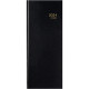 Agenda banque long format 1 volume long noir