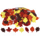 Sachet de 200 gommettes  feuilles d' automne en mousse