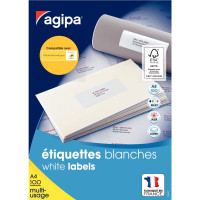 Boîte de 1000 étiquettes multi-usages blanches 105x57mm 