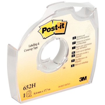 Ruban Post-it repositionnable 8,4 mm x 17,7m
