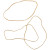 Sac de 1 kg de bracelets blonds 150 mm