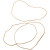 Boîte de 100 g de bracelets blonds étroits, 180 mm