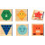 Boite de 6 puzzles Basic bâtonnets en bois
